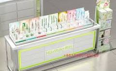 custom cosmetic counter display for skin care store