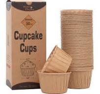Amazon.com: Bake Choice 50pcs Natural Cupcake Baking Cups ...