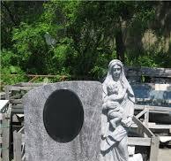 Bahama Blue Granite Mary Statue Tombstone, Monuments with Virgin Mary from  China - StoneContact.com