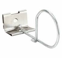 Air Filter Holding Clip: 2 in Actual Lg, 18 ga Clip Wire Gauge, Galvanized  Steel, 12 PK