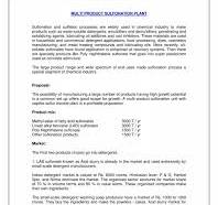 Multi Product Sulphonation Plant