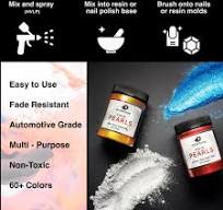 Amazon.com: Crystal White Mica Powder "Sparkle Pearl 25g ...