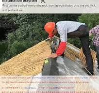 Amazon.com: Scpantkend Synthetic Thatch Grass Roof ...