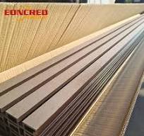 Deep Embossed WPC Outdoor Wall Cladding Anti Fade Easy Installation 3D Wall  Panel Courtyard Renovation Project Wall Decor