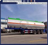 36000 Liters Aluminum Tanker Body Three Compartments Tank Semi Trailer