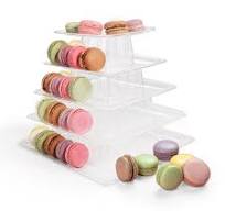Amazon.com: 5 -Tier Macaron Tower Stand, Square Tiered ...