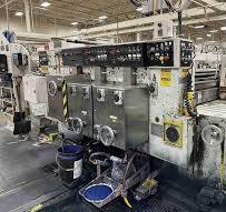 Used 50" x 110" Ward 2 color Flexo Folder Gluer with Die ...