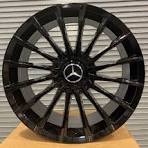 (SET4) 20" STAGGERED BLACK AMG STYLE MULTISPOKE WHEELS RIMS FIT MERCEDES  BENZ