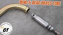 How To BEND and BEAD Brass Tube With A Homemade Tool