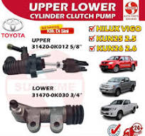 S2U Car Upper Lower Master Slave Cylinder Clutch Pump Toyota Hilux Vigo  KUN25 2.5 KUN26 2.6 31420-0K012 Top Low Kereta