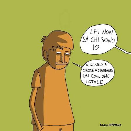 Lei non sa chi sono io” - - #vignetta #vignette ...