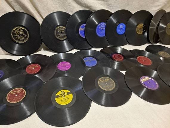 Collection L4 de disques 78 tours anciens - Etsy France