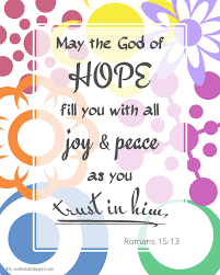 Romans 15:13 - Scripture Printable - Meditations by April