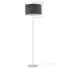 Textil Stehleuchte Morfeo In Anthrazit Stehlampe Schwarz Led