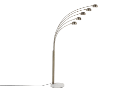 Stehlampe Gold 210 Cm Marmorfuss Flinders Beliani De