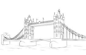 Tower Bridge coloring page | Free Printable Coloring Pages