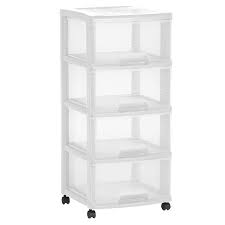 Allibert Eify Tour 4 Tiroirs 20l A Roulettes Tour De Rangement Rangement Tiroir