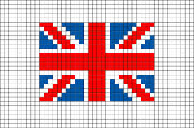 Flag Of United Kingdom Great Britain Pixel Art Dessin Pixel Pixel Art Modele Pixel Art
