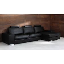 Canape D Angle 5 Places En Cuir Noir Daytona Maisons Du Monde Canape Maison Du Monde Canape Angle Canape