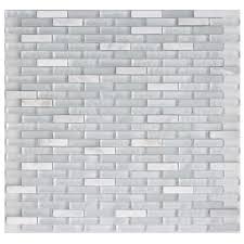 Mosaique Sol Et Mur Fusion Ideo Blanc 4 X 1 Cm Sol Et Mur Sol Mur