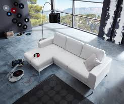 Designer Ecksofa Silas 255x147 Cm Weiss Ottomane Links Ecksofa Sofa Design Ottomane