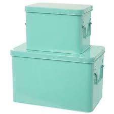 Lot De 2 Boites De Rangement Coloris Vert Menthe Pas Cher C Est Sur Conforama Fr Large Choix Prix Discount Et Des Offres Excl Boite De Rangement