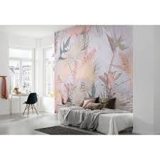 Photo Murale Tropical Concrete Rose Abricot Papier Komar L 368 X H 254 Cm Leroy Merlin Parement Mural Papier Peint Decoration Contemporaine