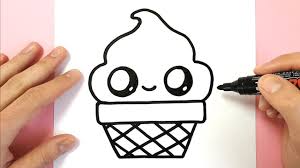 Comment Dessiner Une Glace Dans Un Pot Kawaii Youtube Comment Faire Un Dessin Dessins Faciles Dessin Glace