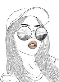 1001 Idees Pour Realiser Un Dessin Swag Hommage A La Fille Swag Dessin Noir Et Blanc Dessin Fille Art Dessin