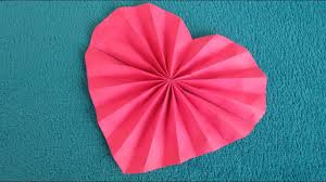 Origami Facile Cœur En Eventail Origami Facile Pliage Serviette Papier Fleur Origami Facile Coeur