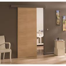 Porte Coulissante Chene Plaque Marron Madrid 204 X 73 Cm Porte Coulissante Porte Galandage Porte Placard
