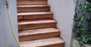 Faire Un Escalier En Teck Fsc Pour Recouvrir Escalier Existant Escalier Escalier Bois Escalier Exterieur