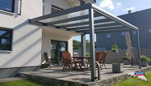 Ein Alu Terrassendach Der Marke Rexopremium 5m X 4 6m In Anthrazit Mit Plexiglas Resist Stegplatten 16 64 Stegplatten Uberdachung Terrasse Terrassenuberdachung