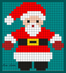 Image Du Blog Looms Centerblog Net Pixel Art Noel Crochet Pixel Pixel Art