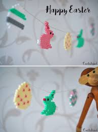 Ostergirlande Aus Bugelperlen Cuchikind Basteln Diy Osterschmuck Osternest Basteln