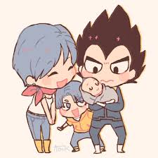 Bulma Vegeta Trunks And Bulla Anime Dragon Ball Anime Family Dragon Ball Z