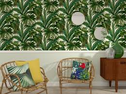 La Palme De La Deco Joli Place Papier Peint Tropical Papier Peint Deco Papier Peint