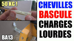 Cheville A Bascule Charges Lourdes Placo Ba13 Ba16 Ba10 Plaque De Platre Sans Visser Sans Percer Youtube