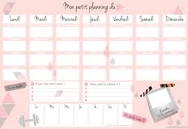 Menus De La Semaine A Imprimer Planificateurs Vierges Imprimables Pdf Planificateur Repas Planning Menu Semaine Planning Vierge