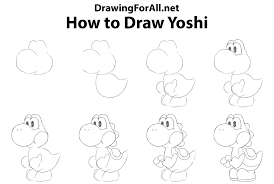 How To Draw Yoshi Yoshi Drawing Drawings Sketchbook Drawings
