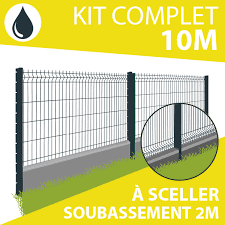 Pack 10ml Grillage Rigide En Panneaux Gris Ral 7016 Avec Soubassements Hauteur Kit Grillage Rigide Soubass En 2020 Grillage Rigide Panneau Grillage Kit Grillage Rigide