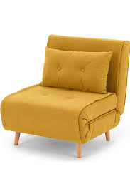 Made Schlafsofa Gelb Couch Chair Furniture