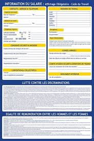Achat Affichage Obligatoire Code Du Travail Pas Cher Affichage Panneau Affichage Travail