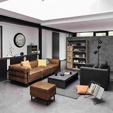 Canape Vintage 4 Places Fabric En Cuir Havane Canape Maisons Du Monde Iziva Com Canape Maison Du Monde Canape Vintage Deco Interieure