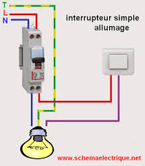 Schema Electrique Schema Branchement Cablage Interrupteur Simple Allumage Cablage Interrupteur Interrupteur Simple Schema Electrique