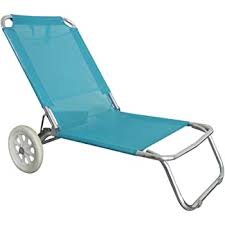 O Beach Chaise De Plage Avec Roulettes Structure Pliable Et Confortable Amazon Fr Sports Et Loisirs