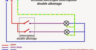 Schema Electrique Interrupteur Double Allumage Branchement Eclairage Par Double Commande Interrupteur Double Cablage Interrupteur Schema Electrique