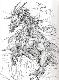 Mythical Creatures Avec Images Coloriage Dragon Dessin Noir Et Blanc Coloriage Animaux