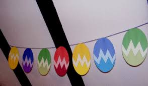Ostergirlande Zu Ostern Basteln Osternest Basteln Basteln Girlanden Basteln