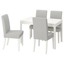 Ekedalen Henriksdal Table Et 4 Chaises Blanc Orrsta Gris Clair Chaque Table Est Unique Avec So En 2020 Chaises Blanches Service De Table Ensemble Table Et Chaise